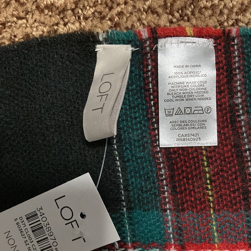 Plaid blanket scarf - Picture 5 of 5